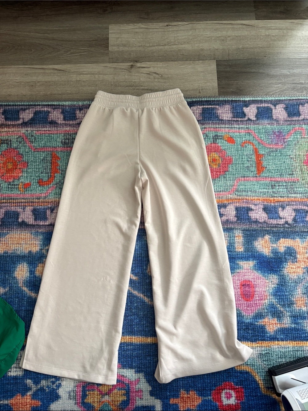 Zenana Outfitters Wide Leg Lounge Pants in Light Beige - Picture 2 of 3